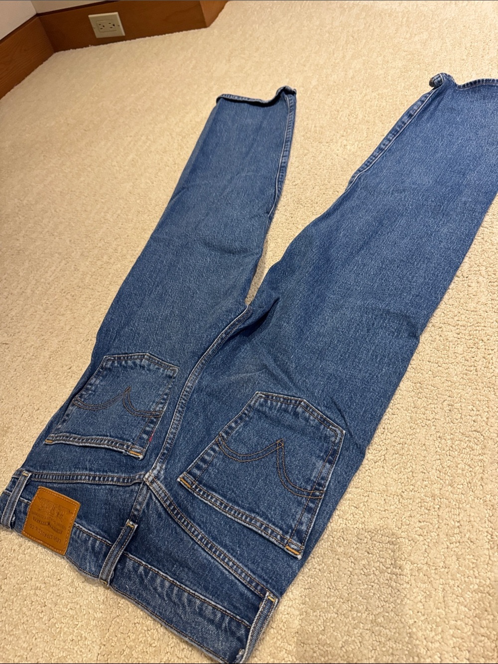 Levi’s Rib Cafe Straight Leg Denim Jeans